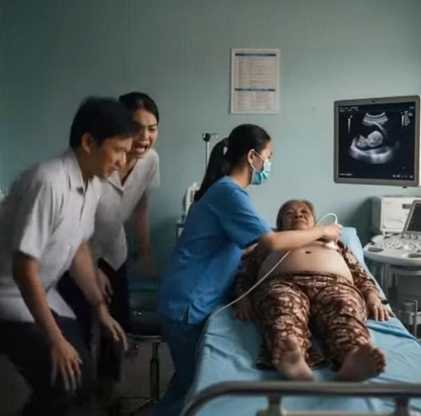 Mẹ già bụng ngày càng to như có th;a;i, con cái xấu hổ đưa đi kiểm tra, thứ bác sĩ l;;ôi ra từ trong bụng bà