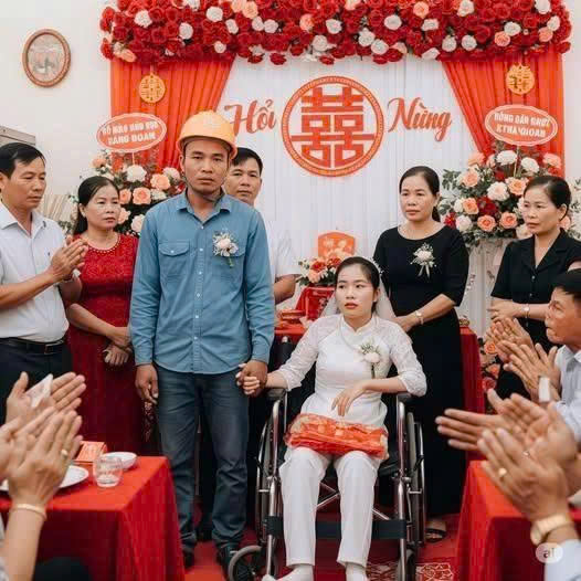 Thợ xây bỏ 300 triệu cưới cô gái bị liệt làm vợ, đêm tân hôn