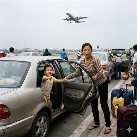 Sáng hôm đó, tôi lái xe đưa Hoàng — chồng tôi — ra sân bay để đi công tác ba ngày