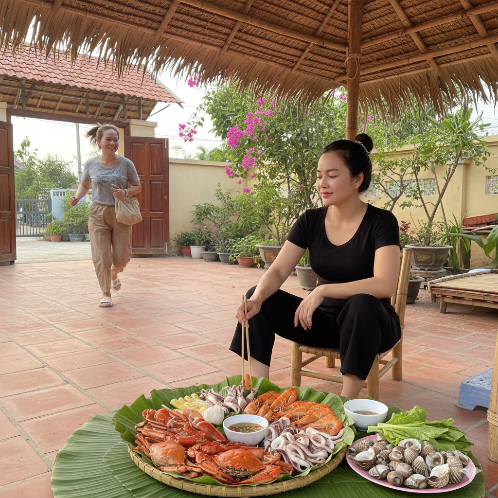 Được hôm đi chợ sớm mua toàn hải sản về nấu, mượn điện thoại của chồng để nhắn mời chị chồng sang ăn cơm, nhìn nội dung đáp lại mà tôi r-ụng r-ời