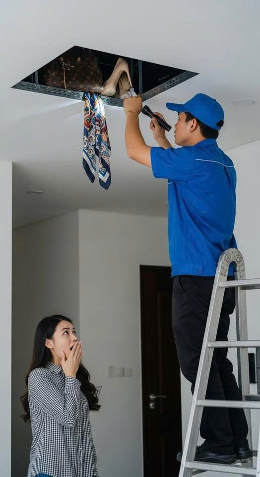 Trong lúc sửa điều hòa, thợ kỹ thuật phát hiện trong trần nhà có… túi đồ phụ nữ lạ. Tôi nghi chồng “ă:n vụ:ng”, cho đến khi mở túi ra, sự thật lại liên quan đến bí mật của mẹ chồng nhiều năm trước