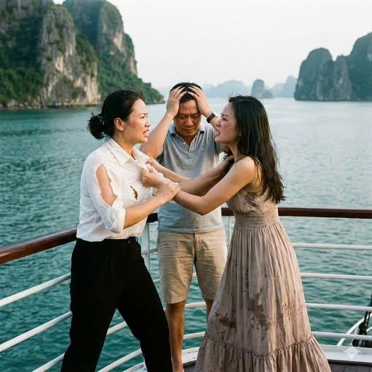 Chị gái tôi ngon ngọt bao cả gia đình tôi đi du thuyền, đêm đi du lịch tôi đi vệ sinh bất ngờ thấy chị ta ong bướm với chồng tôi, tức giận tôi chạy đến