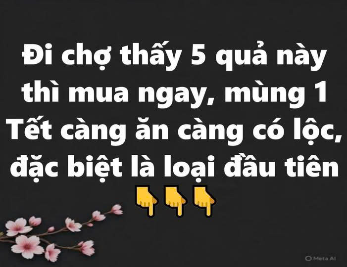 5 loại trái cây này được ưa chuộng trong ngày đầu năm vì gắn với ý nghĩa tốt lành