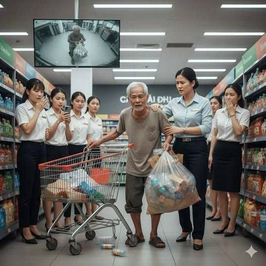ụ Thịnh vi chai bị t;;ố xé bao hàng tr/ộm đ;;ồ siêu thị, nhưng khi đoạn phim an ninh được bật lên,