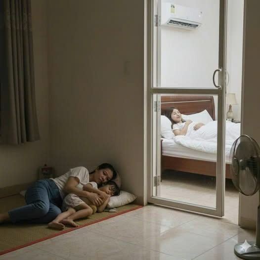 Em gái chồng về chơi, chồng nhường hẳn phòng có điều hòa cho em còn mẹ con tôi nằm đất, hai ngày sau em chồng nhập viện