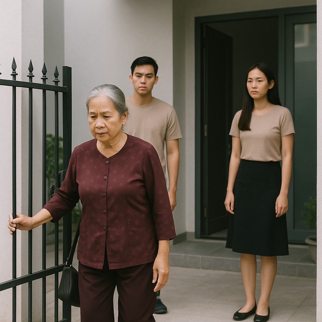 Mẹ già sống trong chòi lá, ngày con trai đón về biệt thự 8 tầng, cô con dâu chỉ hỏi đúng một câu khiến bà “quay xe” về quê ngay trong đêm