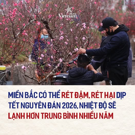 Tết Nguyên đán năm nay, nhiệt độ có thể lạnh hơn trung bình nhiều năm