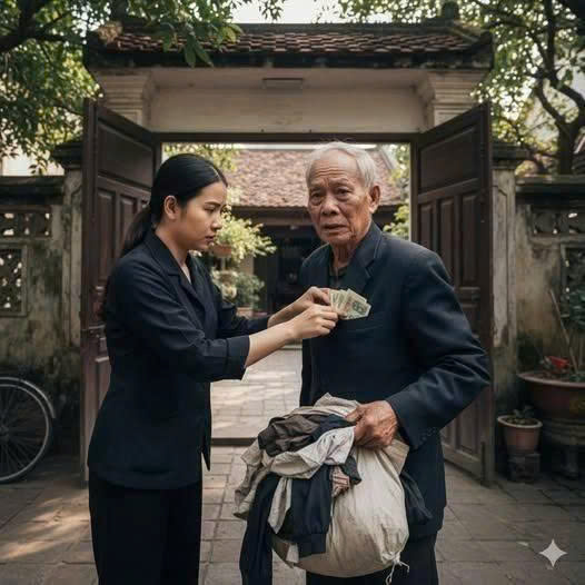 Nhân lúc bố chồng đi vệ sinh trước khi về, tôi đã l:;én nhét vào túi áo ông 5 triệu nào ng:;ờ lúc đúc tiền vào tôi thấy lộm cộm dày cộm