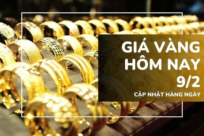Giá vàng hôm nay 9/2: Vàng SJC, nhẫn trơn tiếp tục tăng 2 triệu đồng/lượng
