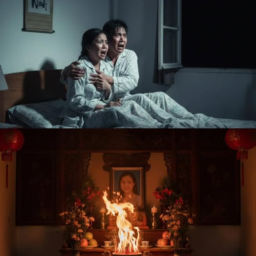 Vợ mất chưa được 49 ngày chồng đã đưa nh:ân tì:nh trẻ về nhà h::ú h::í, đêm đó bát hương bàn thờ vợ ch::áy