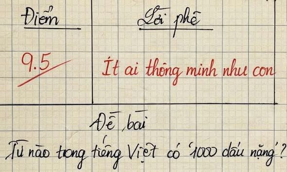 Từ nào trong tiếng Việt có 1000 dấu ‘nặng’: Thông minh lắm mới đoán đúng